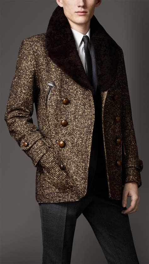 burberry shearling collar jacket.